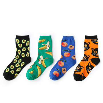 Coton Casual Breathable peut être une personnalisation de masse des chaussettes de dessins animés pour hommes bon marché